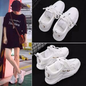Spring And Summer New Breathable White Shoes